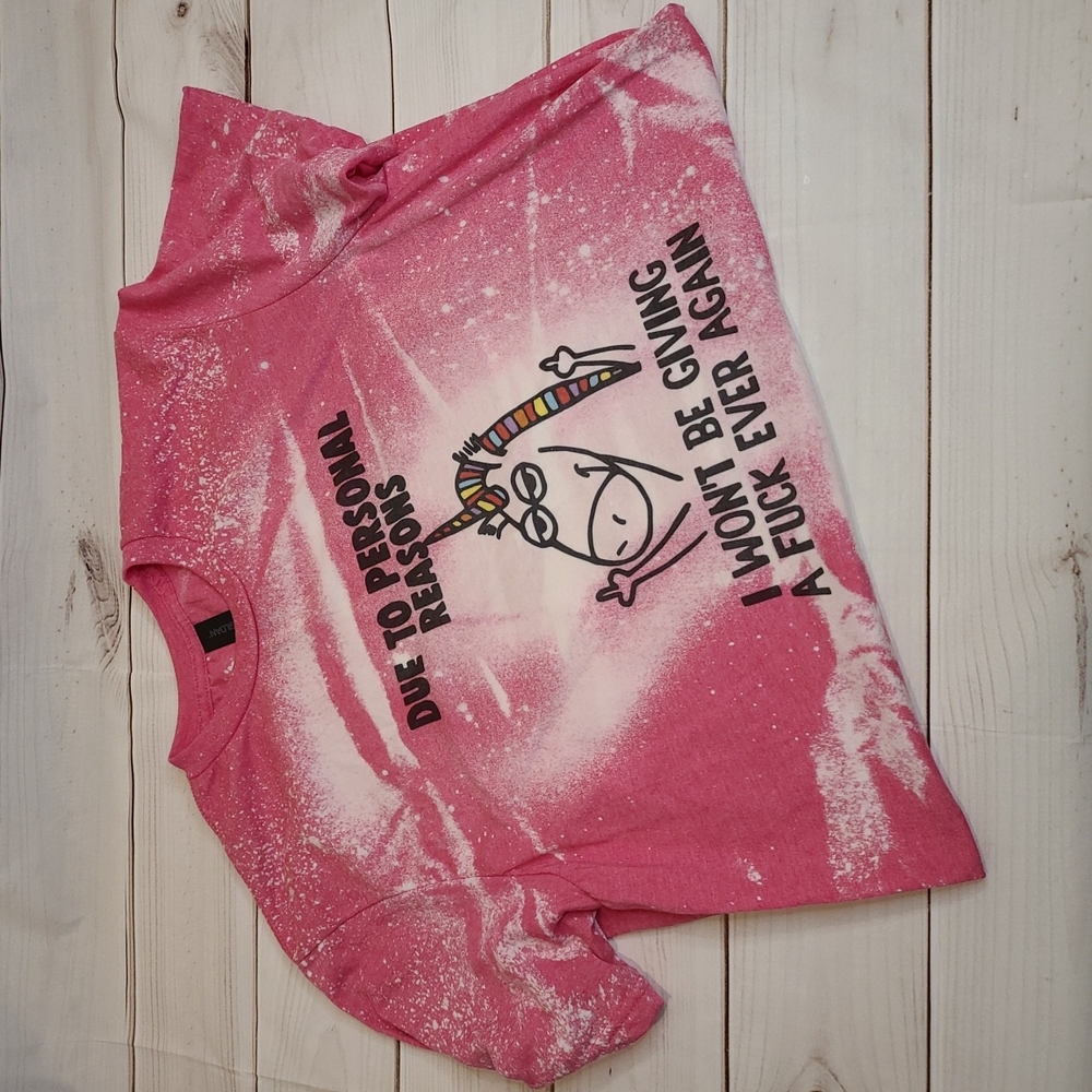 Inappropriate Sublimation bleached shirt